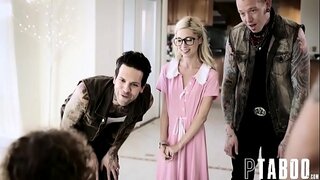 ���้อนสาวบริสุทธิ์ที่รักผมบลอนด์พากันครั้งแรก